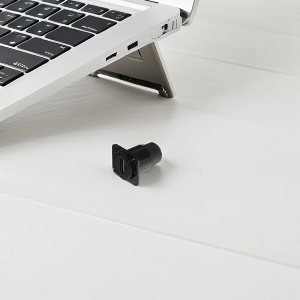 

2Pcs USB Panel Mount Dual Head Straight Terminal D-Type Pass Through Connector High-Speed Data Transfer Bulkhead Adapter