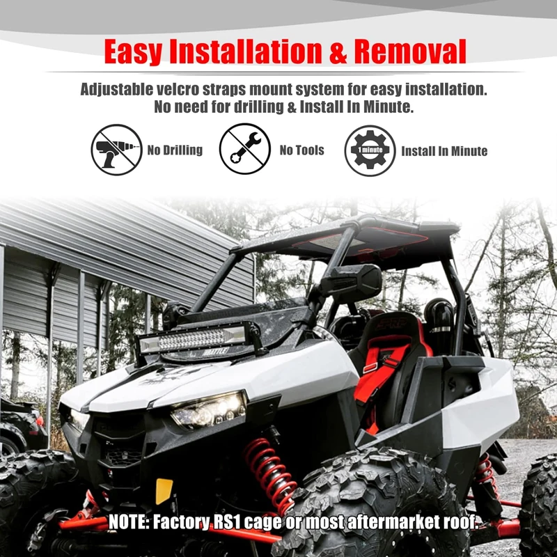 حقيبة تخزين مقاومة للماء من UTV ، منظم خرائط ، إكسسوارات سيارة ، 1680D ، RZR ، RS1 ، polrzr ، RS1 aris ، النفقات العامة ، موثوق بها ، #4