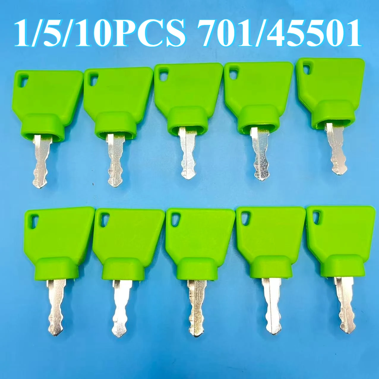 

1/5/10 шт. зеленый 701/45501 ключ запуска зажигания ключ стартера для экскаватора JSB 3CX большинство запасных частей для экскаватора JSB