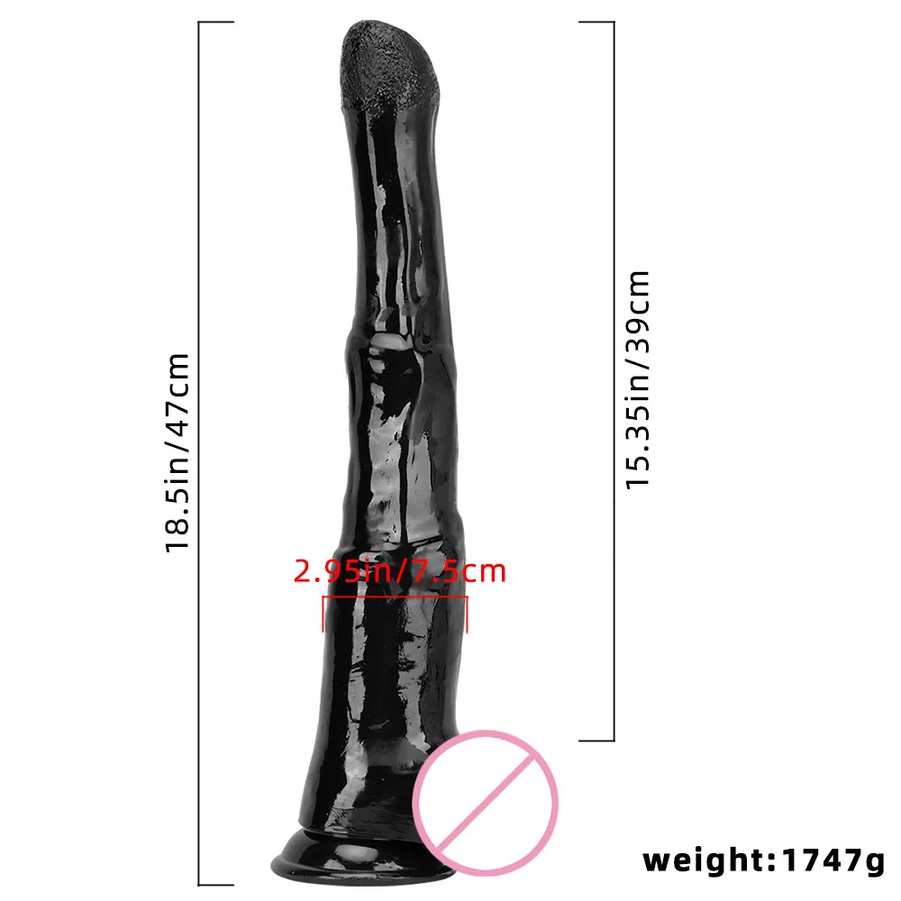 Realistic Horse Dildo Monster Dildo 18.5inch Super Huge New Design Anal Stimulation G-Spot Anal Penis Strong Suction Cup Sex Toy