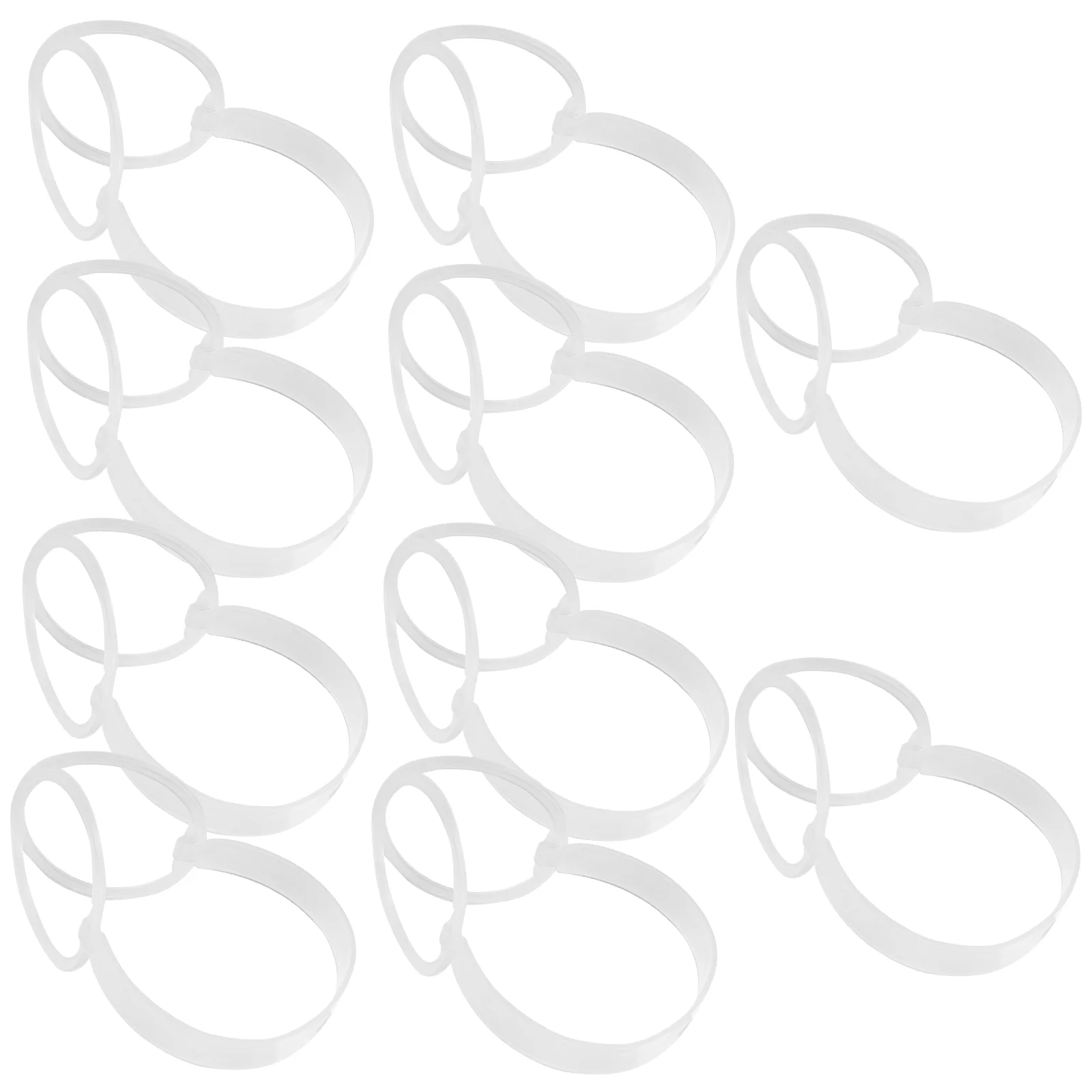 10 Pcs Ear Muffs Earmuff Frame Holder Foldable Plastic Shelf Transparent Visibility Warm Rack Accessories