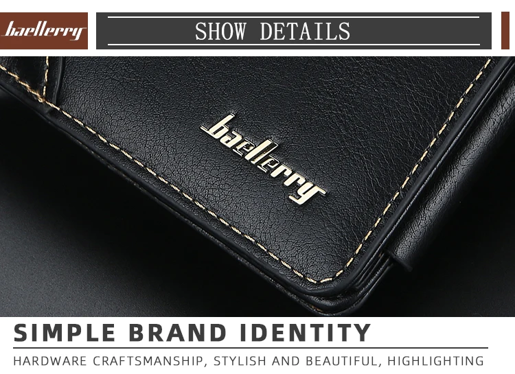 Brand Men PU Leather Short Wallet With Zipper Coin Pocket Vintage Big Capacity Male Short Money Purse Card Holder New