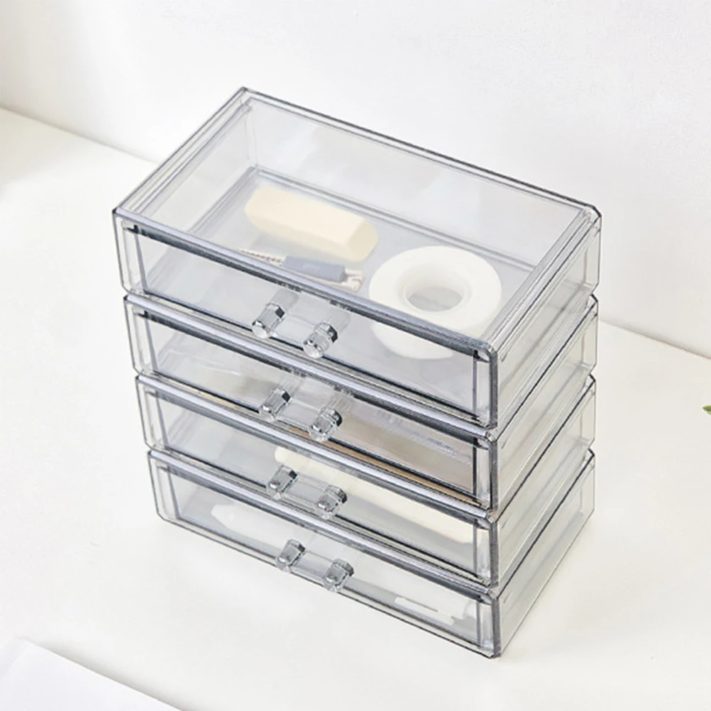 

Acrylic Box Durable Sturdy Fine Workmanship Lipstick Gloss Nail Polish Jewelry Storage Closed Dustproof Practical