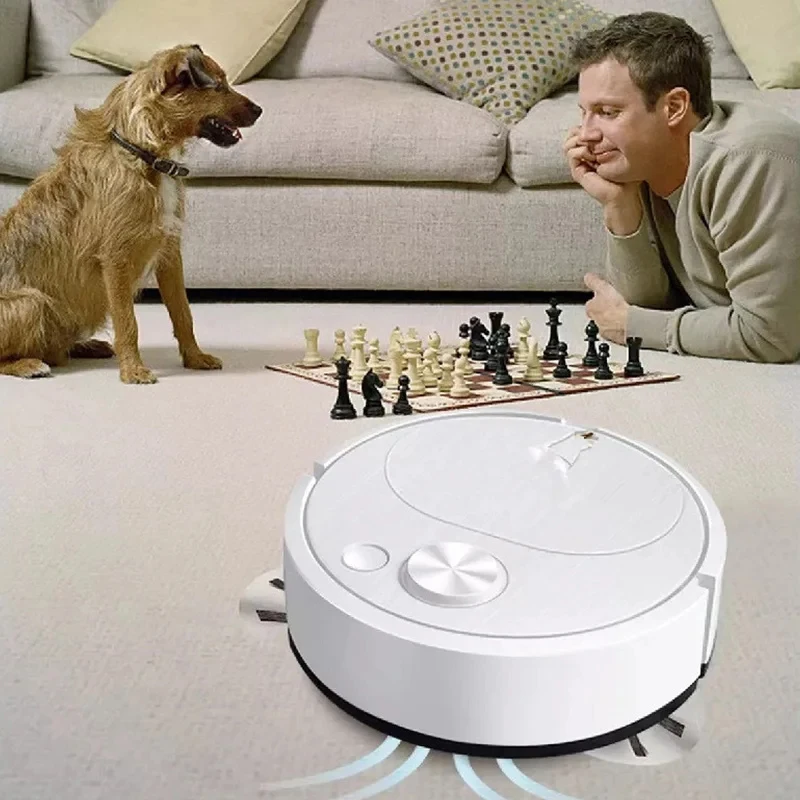 Sweeping Robot Smart Wireless 2000pa 3 In 1 Vacuum Cleaner Fully Automatic Cleaning Machine USB Charging For Home Office