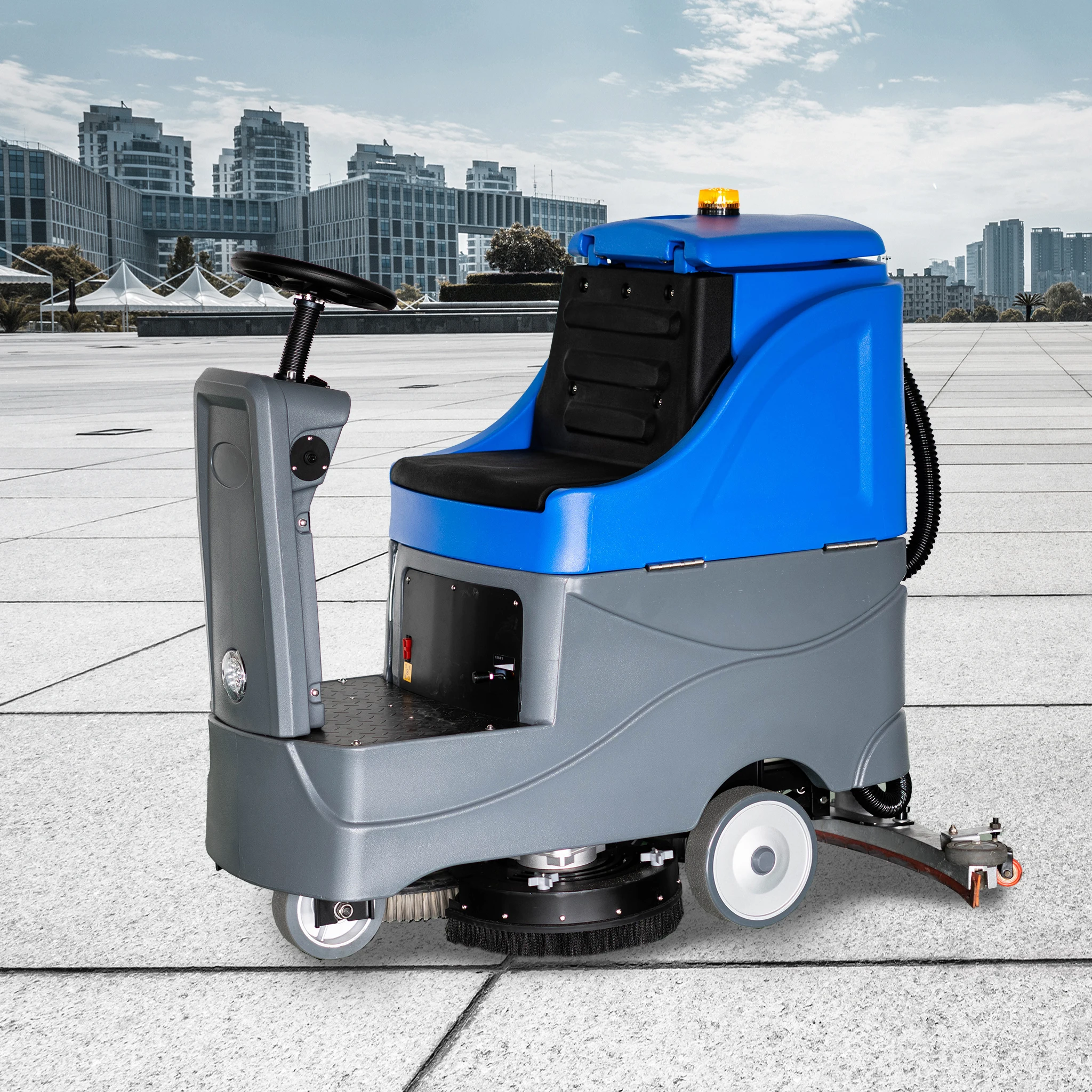 A new riding floor scrubber for efficient cleaning