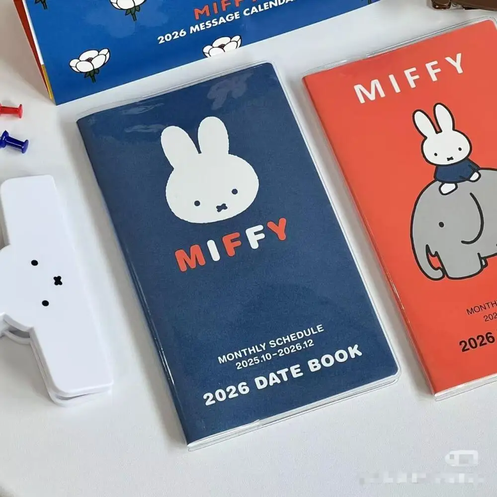 ميفي 2026 جدول كتاب لطيف دفتر المحمولة تسجيل الدخول وختم كتاب كتيب دفتر صغير #4