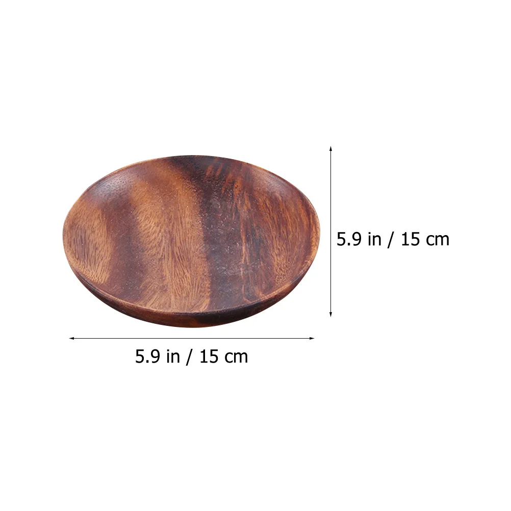 

2Pcs Heat Insulation Fruit Plate High Quality Acacia Mangium Wood Multipurpose Snack Holder for Home Restaurant Coffee Shop