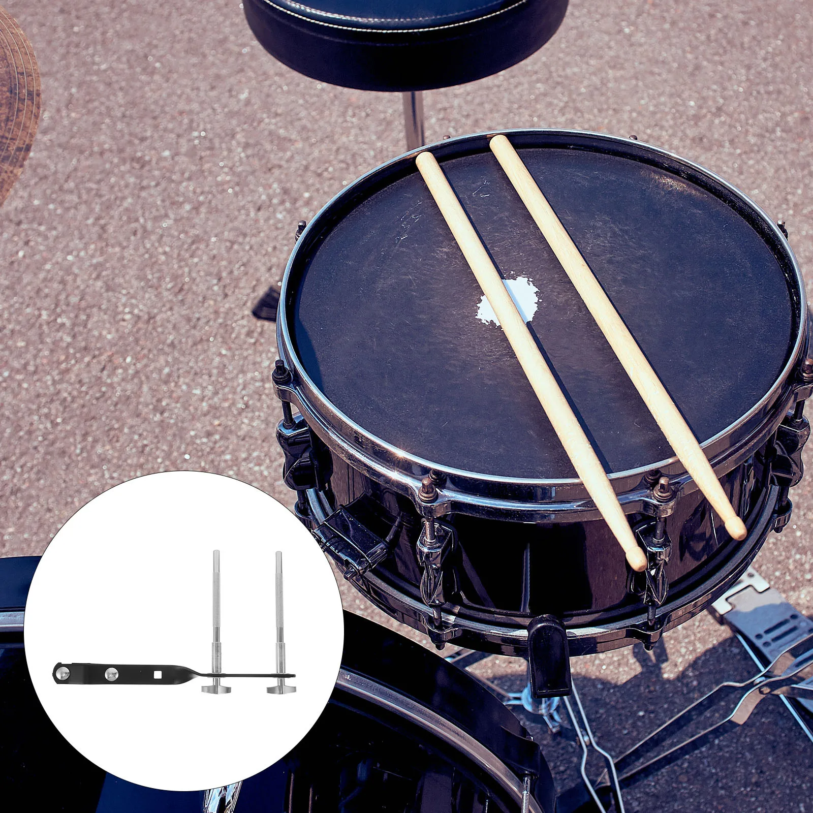 

1Set Cowbell Holder Mounting Bracket Adjustable Jazz Drum Set Clamp Tambourine Accessory Cowbell Mount Jazz Drum Stands