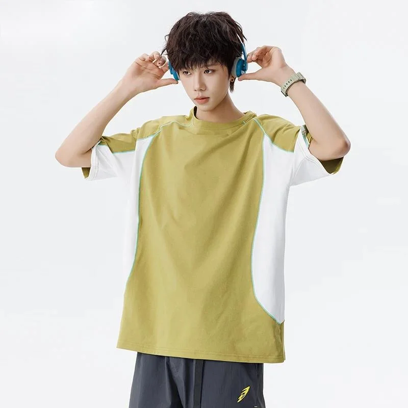 Quick Dry Outdoor Sports Tops Men's Versatile Casual Color Blocked Short Sleeve T-shirt 2026 Summer New 2DG2W