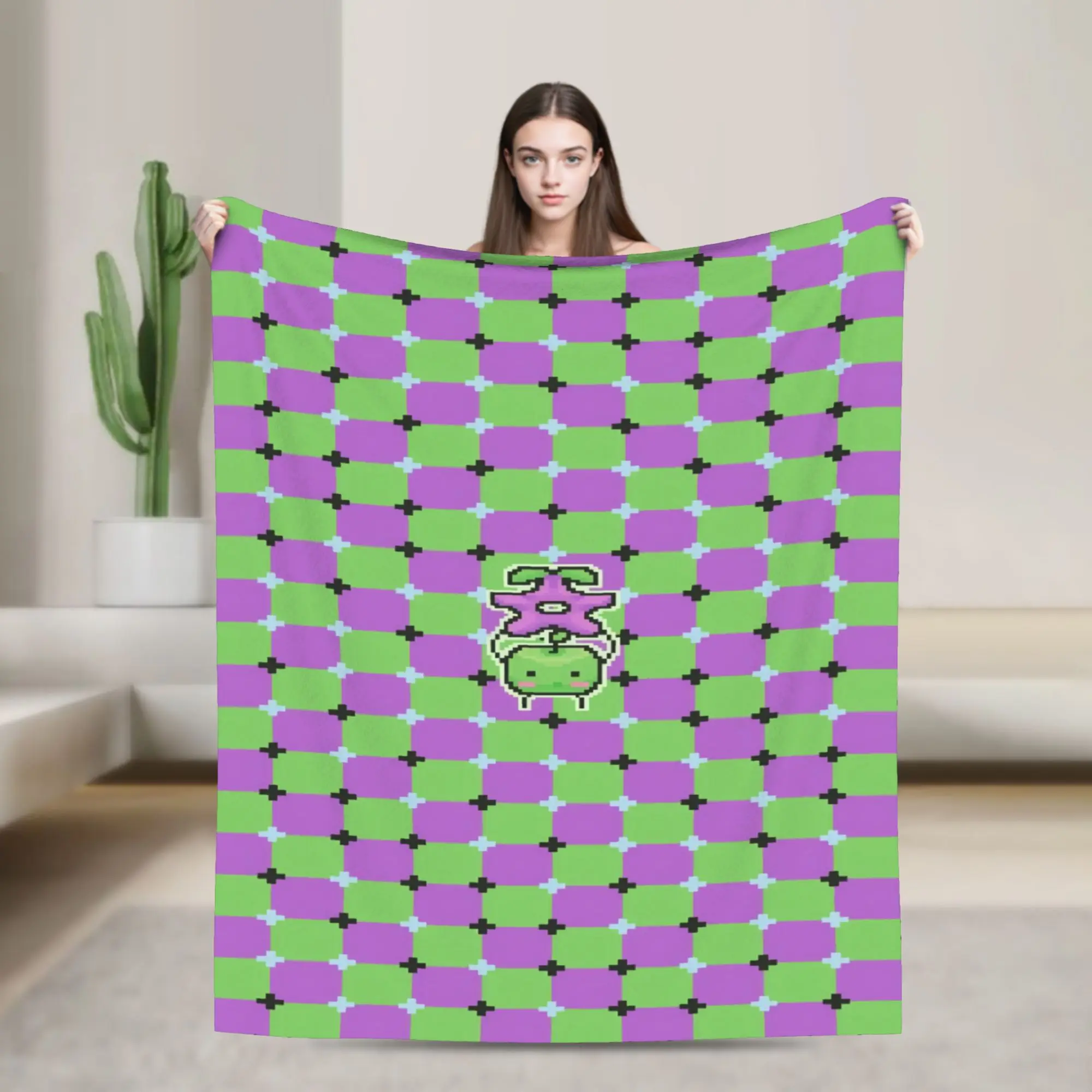 New Arrival Stardew Valley Animals Blanket Lightweight Thin Velvet  Comfortable Throw Blanket Machine Washable