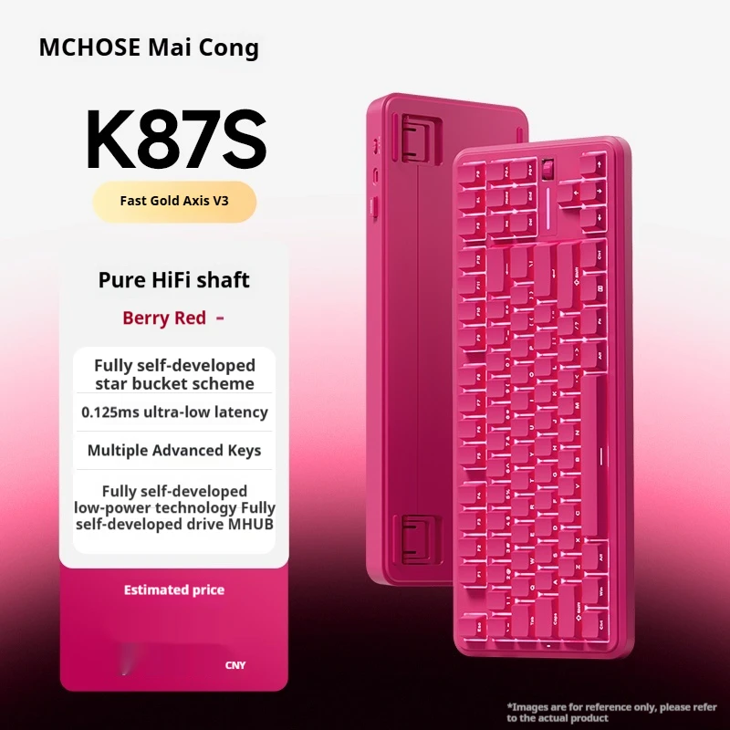 MCHOSE K87S 기계식 키보드 마그네틱 스위치 Esports 핫 스왑 세미 알루미늄 RGB 홀 센서 게임용 키보드