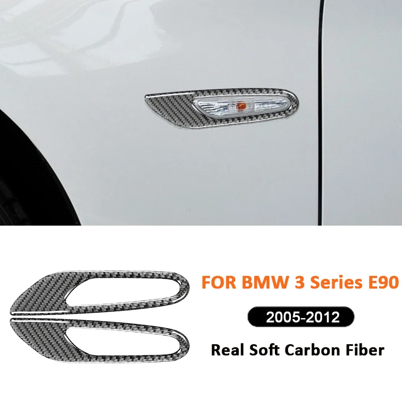 

For BMW 3 Series E90 2005-2012 Carbon Fiber Car Left Right Turn signal Trim Frame Decorative Sticker Auto Interior Accessories