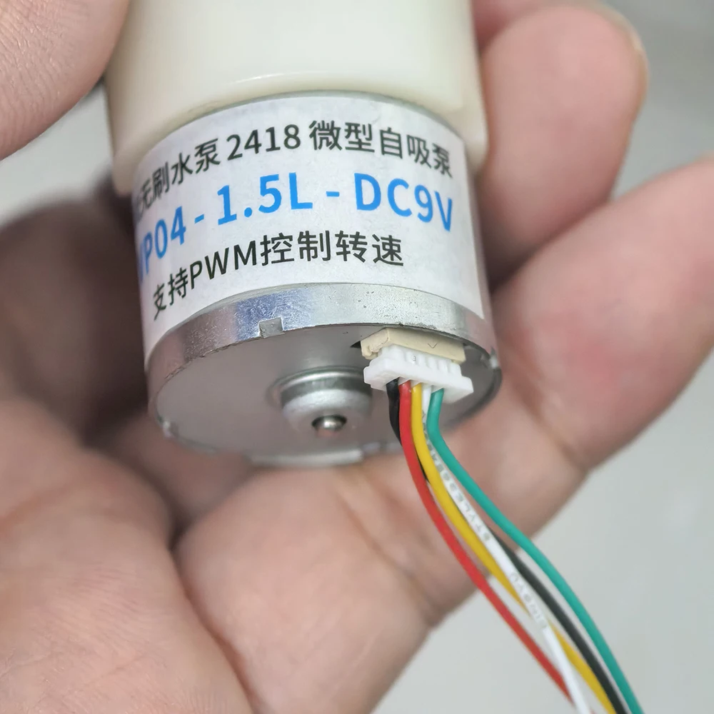 Micro 2418 BLDC 6V-9V Motore Brushless Diaframma Dosaggio Misurazione Pompa Acqua Autoadescante Controllo PWM