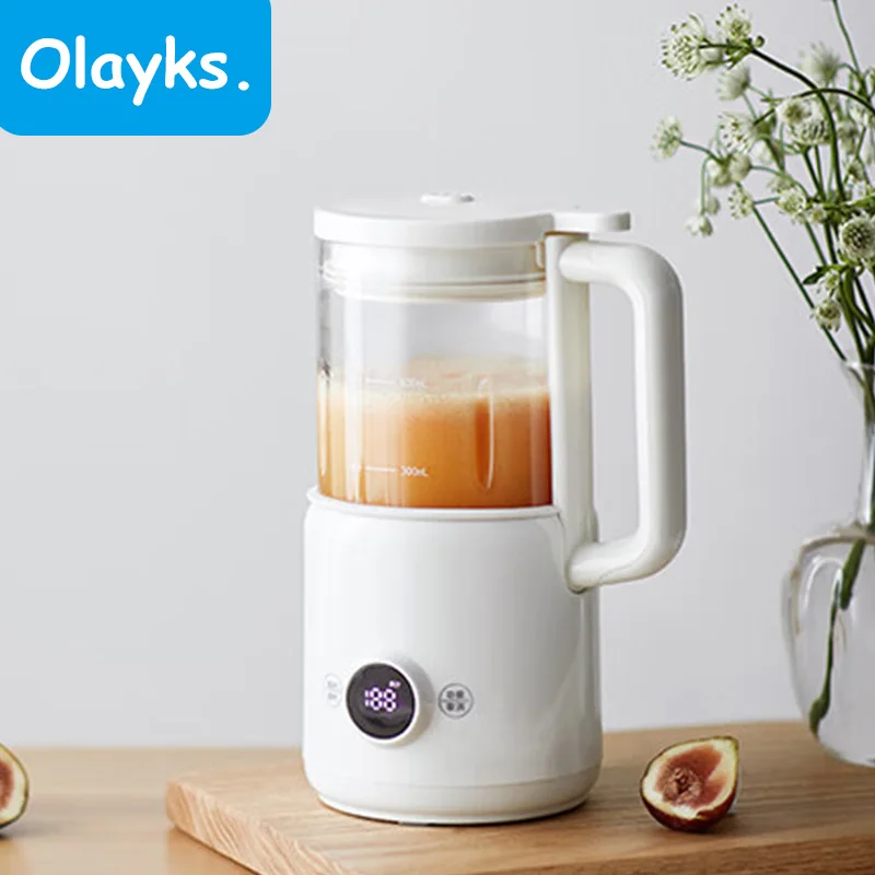 Olayks Mini Food Blender 600ml Soymilk Maker Baby Food Supplement Maker Multifunction Mixer Kitchen Appliances 220V