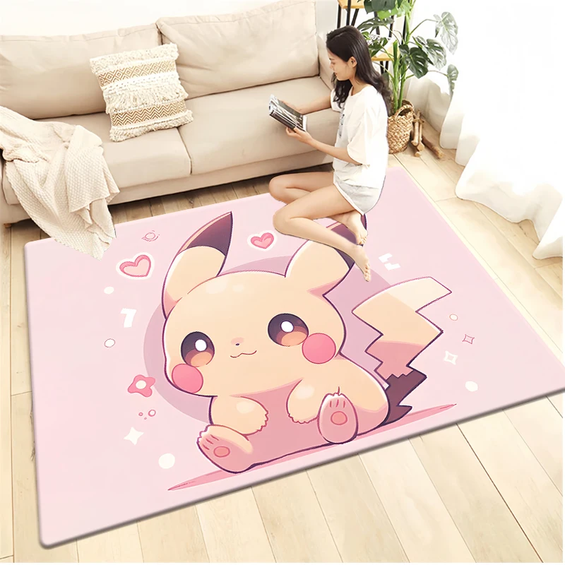 Pokemon Cartoon HD Printing Carpet.Living Room,Bedroom,Decoration,Picnic,Camp,Kitchen,Crawling Mat.bathroom Door Rug