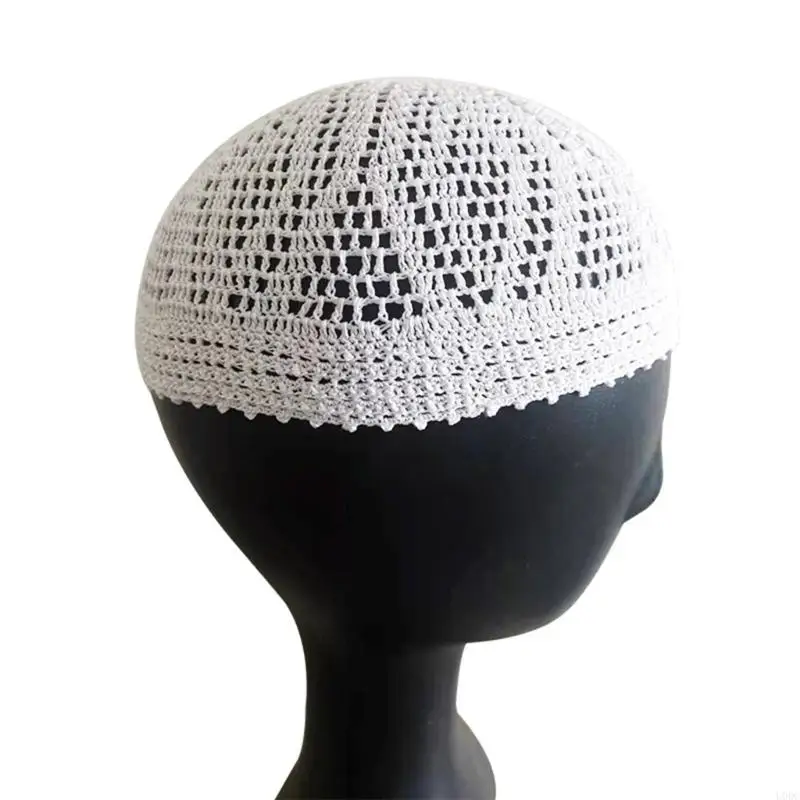 

Traditional Knit Hat Elastic Wool Hat Arabic Cultural Design Outdoor Winter Use Y166