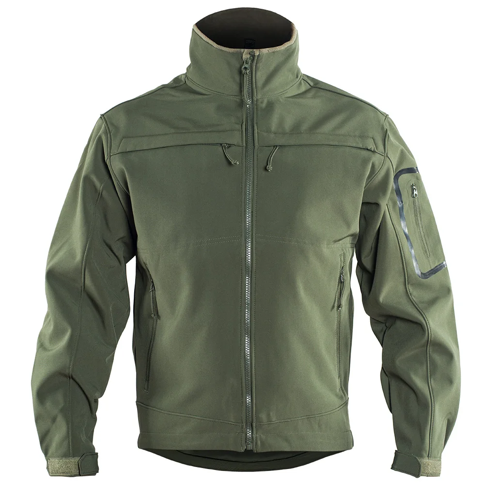 Męski wojskowy kamuflaż polar kurtka taktyczna wodoodporna wiatrówka Softshell zimowa kurtka wojskowa Safari Airsoft Hunt Clothes — zdjęcie 4