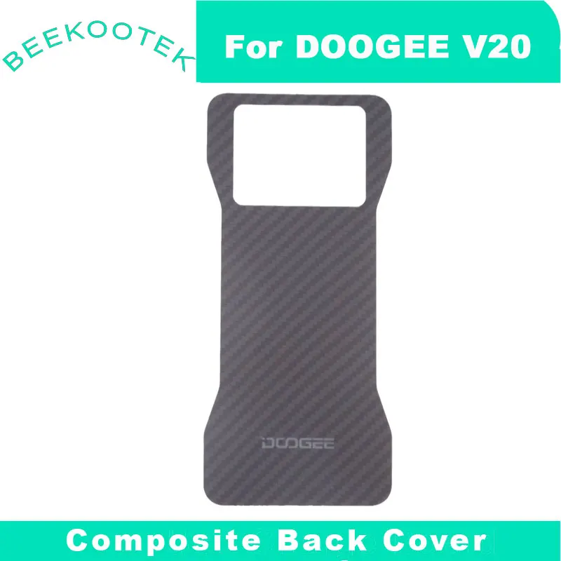 Original DOOGEE V20 Bottom Case+Battery Cover Composite Back Cover+Adhesive Repair Replacement Accessories Parts For Doogee V20