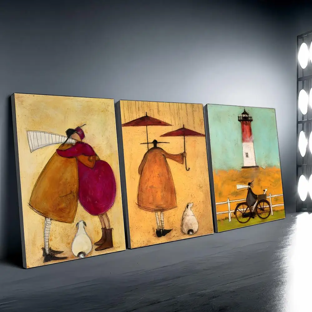 Classic S-Sam Toft Art Painting Calligraphy Modern Canvas Wall Art for Bedroom & Living Room | Home Decor Gift
