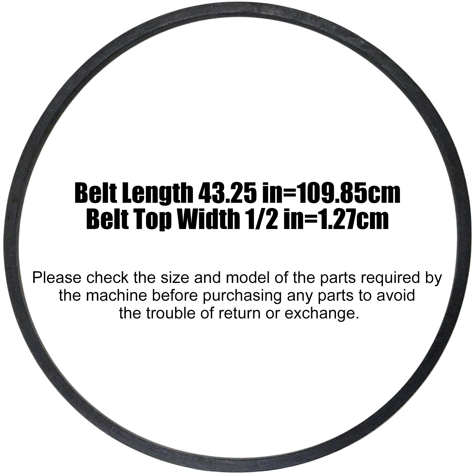 106-4498 Auger Drive Belt for Toro Power Max Snowblower 826 826 828 1028 1128 6000 726 (1/2