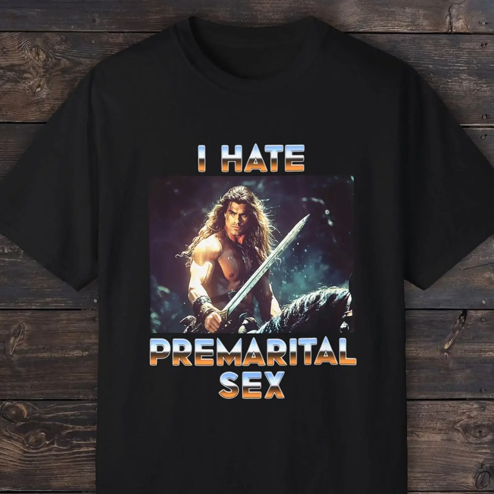 I Hate Premarital Sex Funny Meme T Shirt 80's Oddly Specific That Go Hard Gen Z Y2K Weirdcore vintage Washed Unisex Stylish