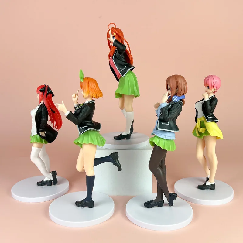 Anime Figure Ichik 5styles 18cm School Uniform The Quintessential Quintuplets Model Dolls Toy Gift Collec Nakano Nino Miku