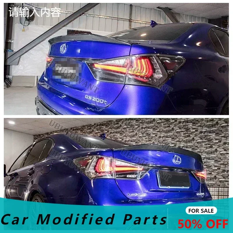 For LEXUS GS GS350 GS300 GS450 Spoiler 2013 - 2016 High Quality Material Glossy Black Tail Wing Rear Trunk  Body Kits