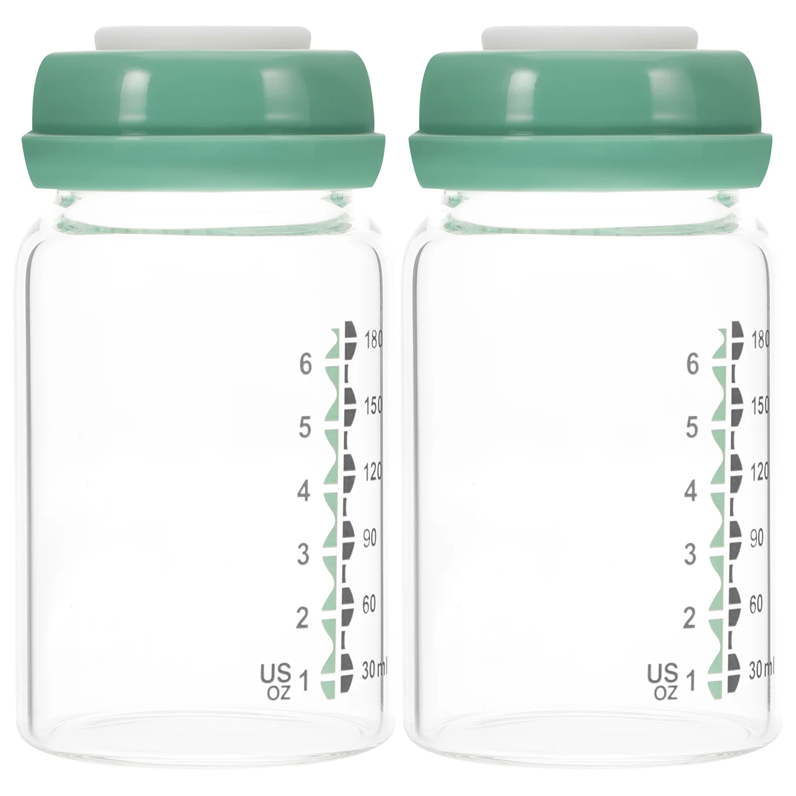 2 Pcs Feeding Bottle Breast Milk Storage Creative Nursing Bottles for Newborns Keeping Feeder Glass