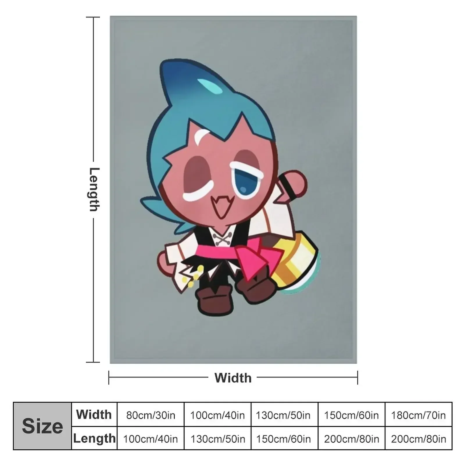 Sorbet Shark Cookie! Cookie Run Kingdom Throw Blanket Luxury Personalized Gift Winter beds Soft Beds Warm Heavy Blankets