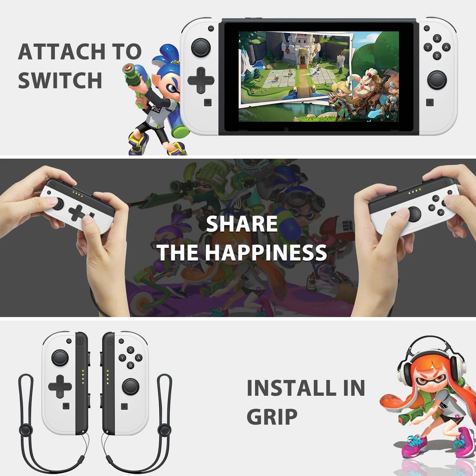 Switch Controllers Joypad Support 6-Axis Gyro Switch Joypad Compatible Withwitch Joy pad Controller Support Wake-up Function