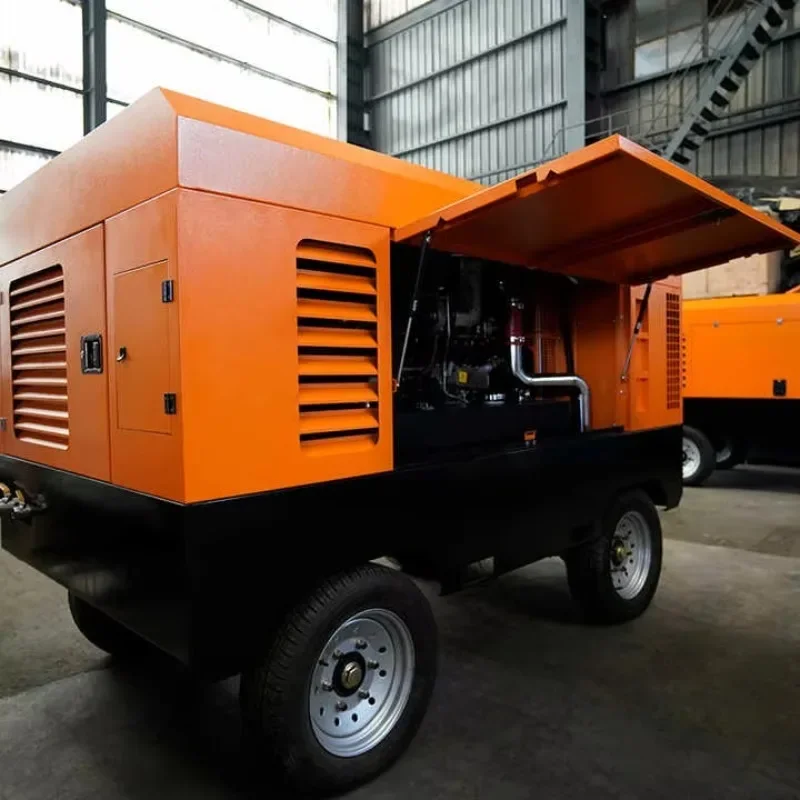 Customized Factory Direct Wholesale: High-quality Diesel-powered Portable Screw Air Compressor With Excellent Environmental Adap