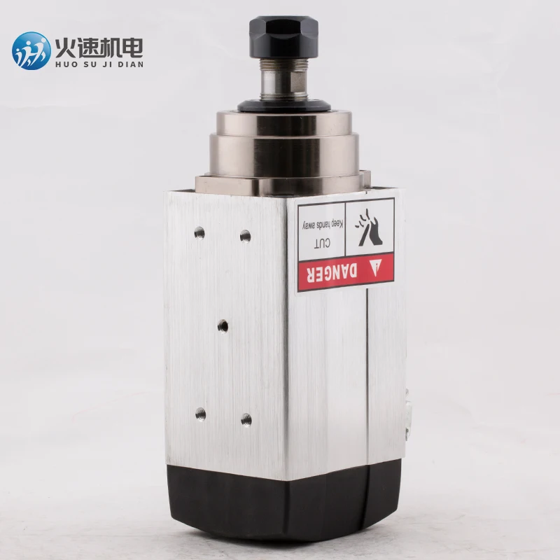 High Quality 1.5kw 220v/380v 18000RPM Air Cooled Square Spindle Motor For CNC Engraving Machine