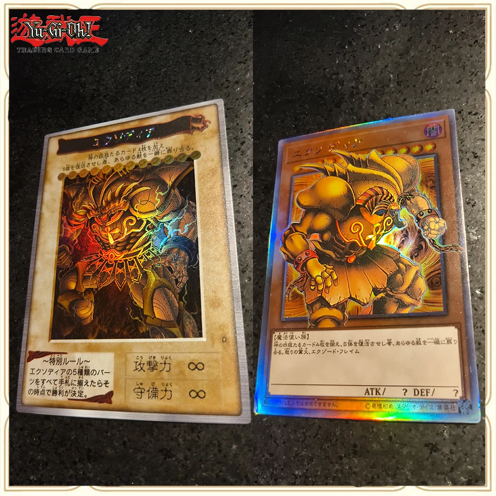 

Аниме Yu-Gi-Oh DIY ACG Exodia, сменная игровая запасная карта, расширенная голографическая коллекционная карта, подарок на Рождество и день рождения