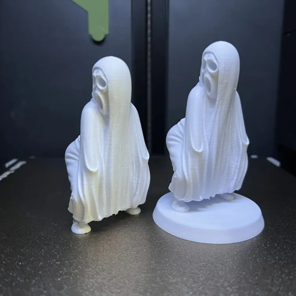 Tanzender Geister-Statuette mit ausgeprägtem Gesäß, 3D-gedruckte Geister-Statue mit tanzendem Gesäß, der Geister-Mörder liebt mollige Gesäßpartien und schreit vor Schreck, Halloween-Scherzartikel, eine gruselige Dekoration, geeignet für Spukhäuser oder als Tischdeko. Sobald Sie diese mit ausgeprägtem Gesäß auf Ihren Tisch stellen, werden Sie nicht mehr aufhören zu lachen. Humorvolle Halloween-Dekorationsartikel und Accessoires, das perfekte Halloween-Geschenk. – Detail 5