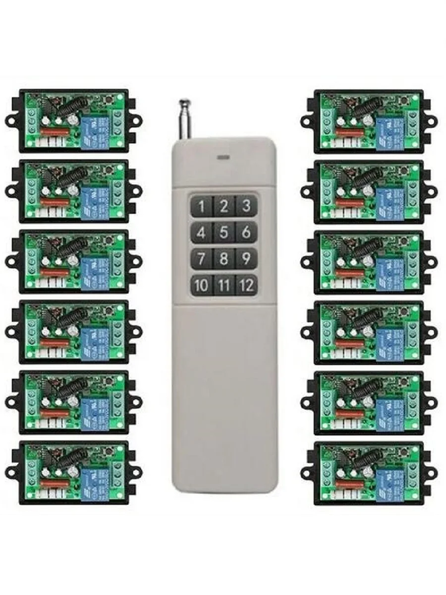 3000M longue portée AC220V 1CH RF télécommande sans fil relais interrupteur lumière/lampe/fenêtre/portes de Garage volets écran de projection