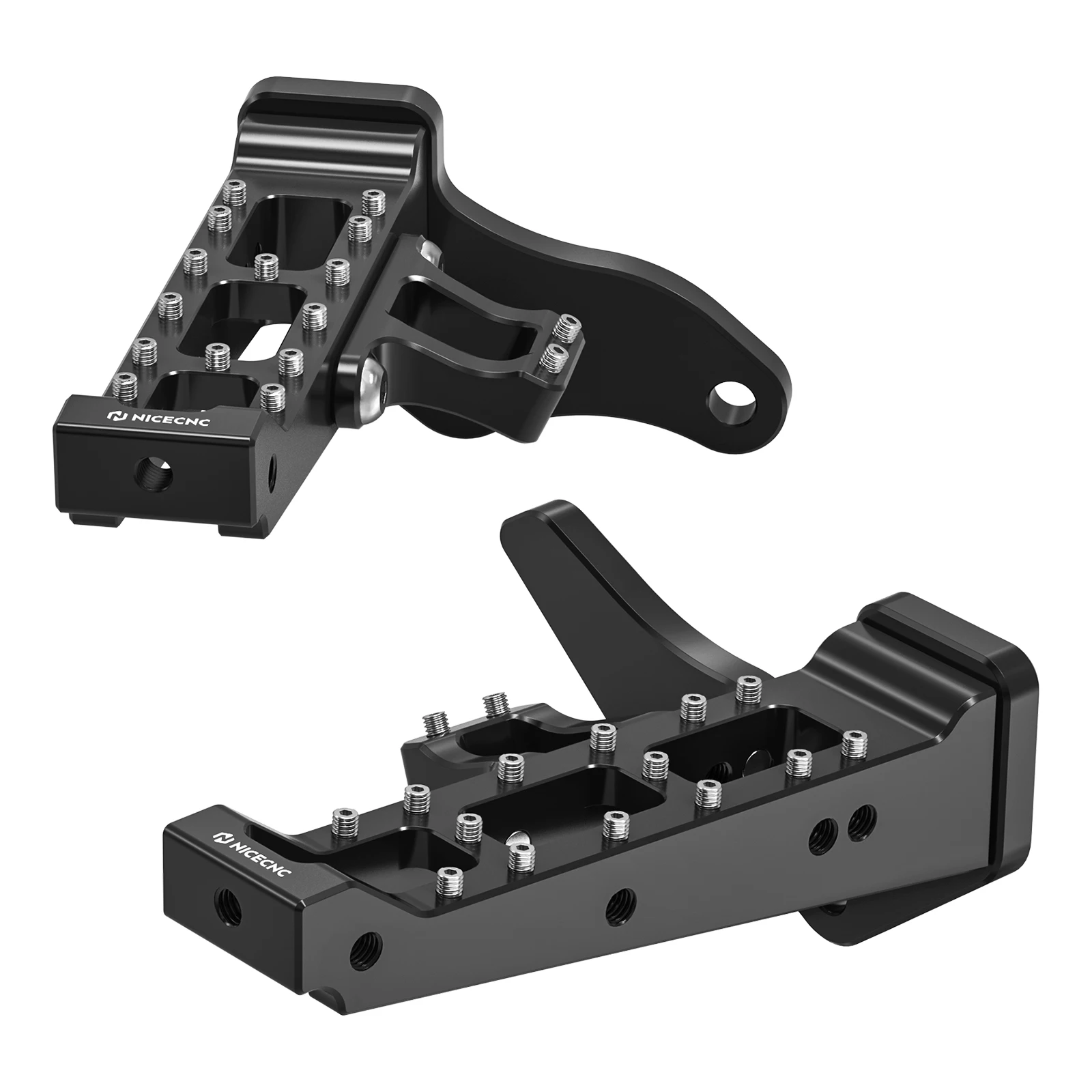 NICECNC Verlängerte, breitere Fußrasten und Kickstarter-Hebel für Yamaha Banshee 350 1987-2006, ersetzt 2GU-15620-01-00, Aluminium – Detail 32
