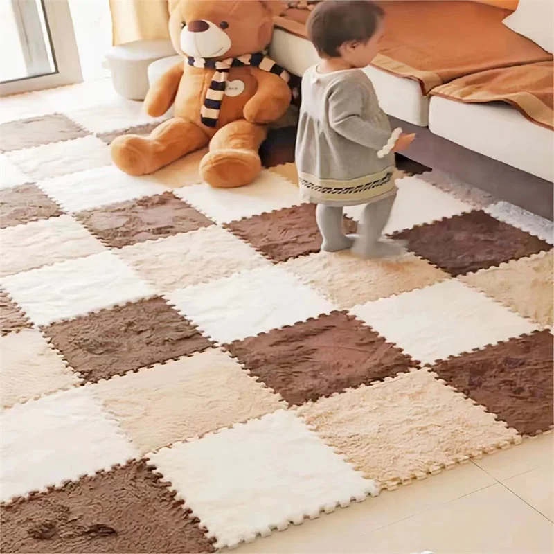 Carpet Soft Plush Children\'s Mat Baby Toys EVA Foam Puzzle Baby Play Mat in Children\'s Room Keep Warm Playmat Baby Floor Mat