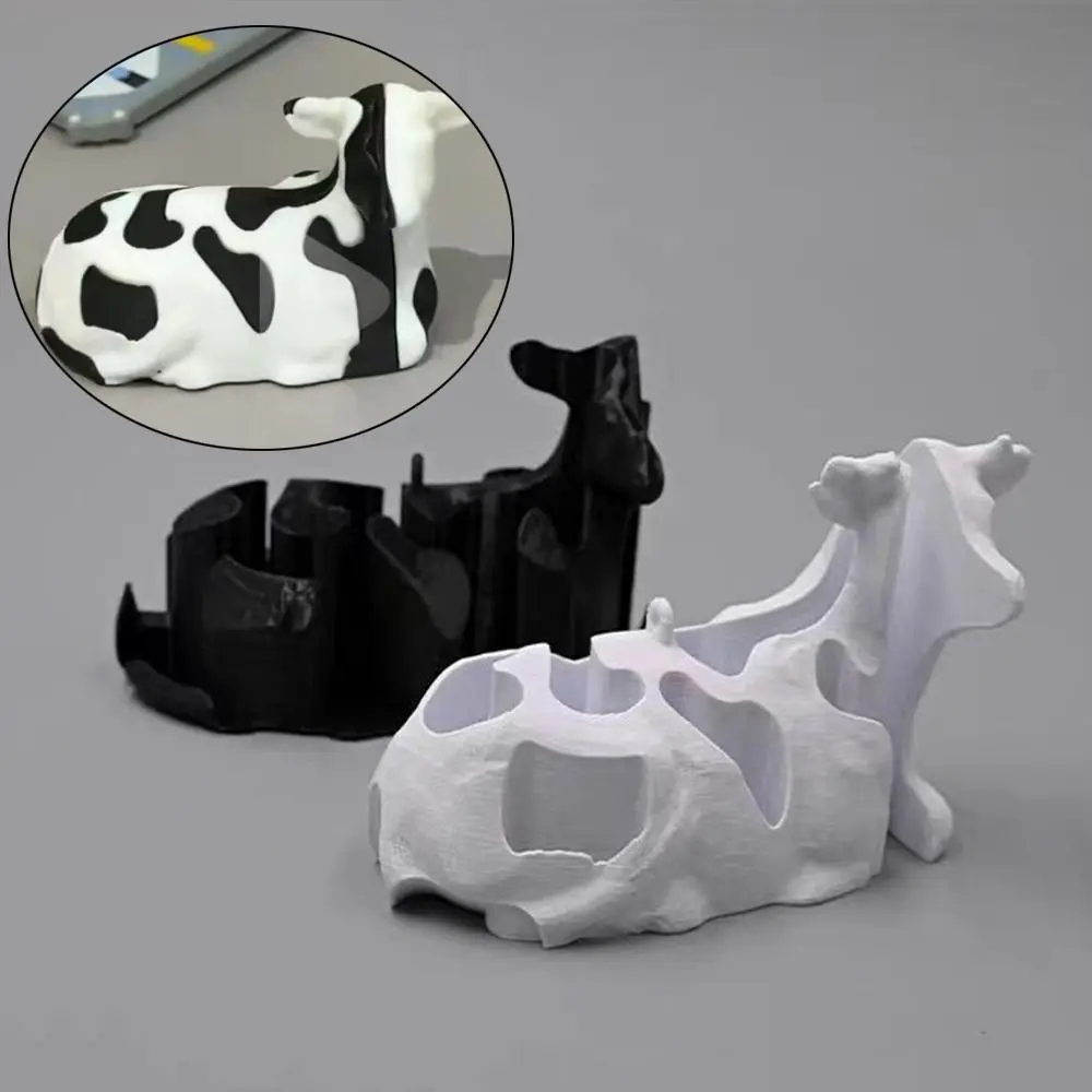 Figurine Decompression Cow Cover Fidget Toys Desktop Decoration Sculpture Detachable Creative Gift Statue for Kids Adults