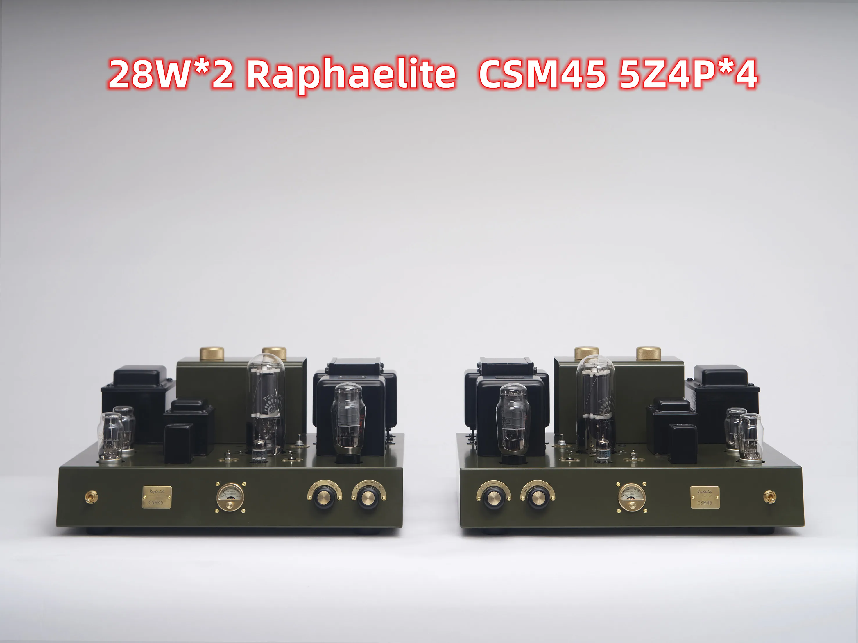 Latest 28W*2 Raphaelite new CSM45 classic 845 split electronic tube single end rear stage, 12AT7*2, 2A3*2, 845*2, 5Z4P*4