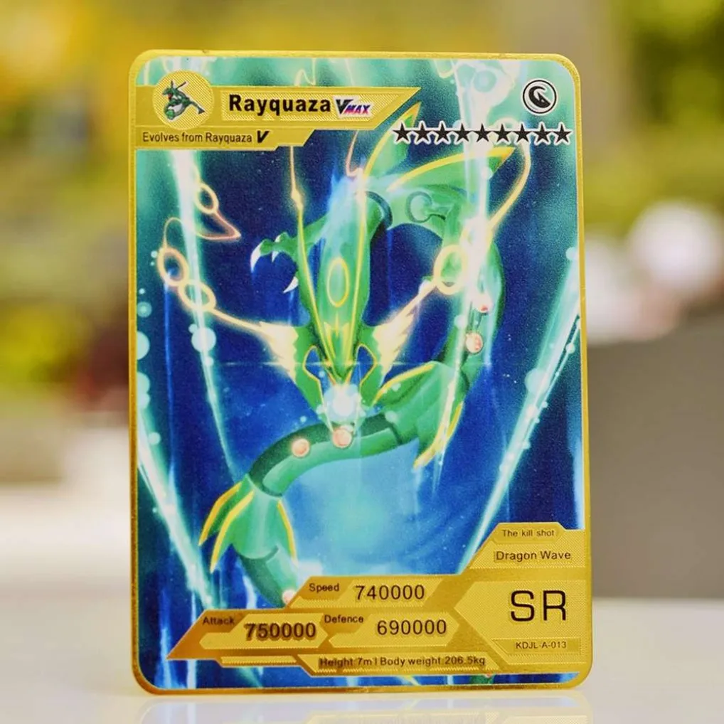 المعادن البوكيمون رسائل البوكيمون بطاقات الذهب Tcg Charizard Vmax Umbreon بيكاتشو Vstar أنيمي التداول ورق مقوى ألعاب الاطفال اللعب الهدايا