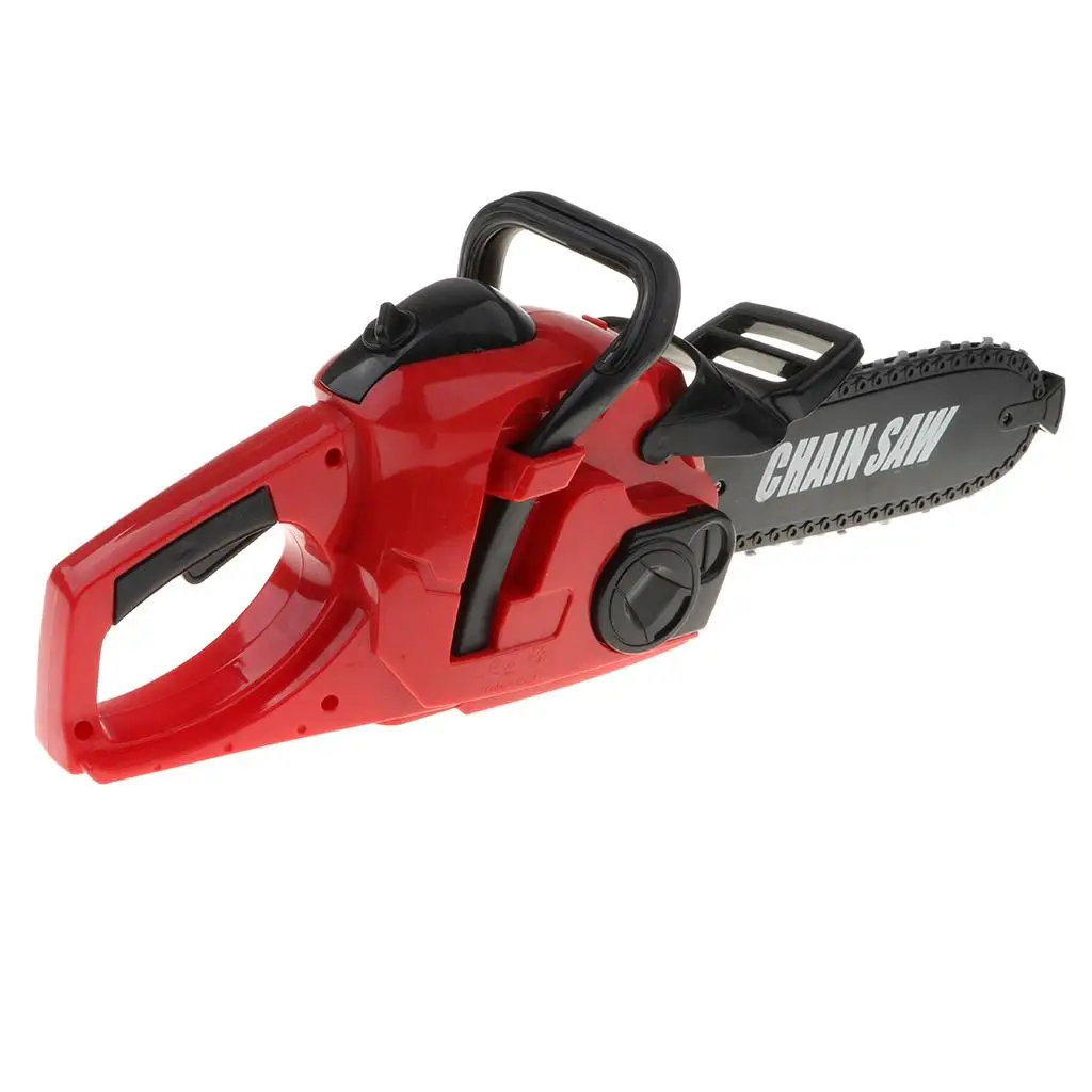 Children Battery Operated Chainsaw Toy With Rotating Chain & Sound