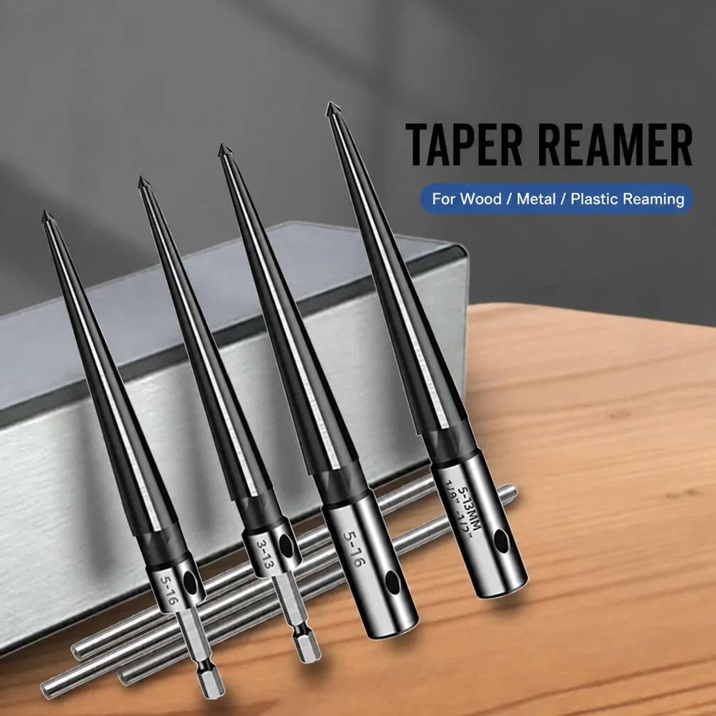 Tapered Hex Reamer, Tapered Reamer, T Handle Taper Reamer, Reamer Tool, Bridge Pin Hole Handheld T Shape Hand Reamer