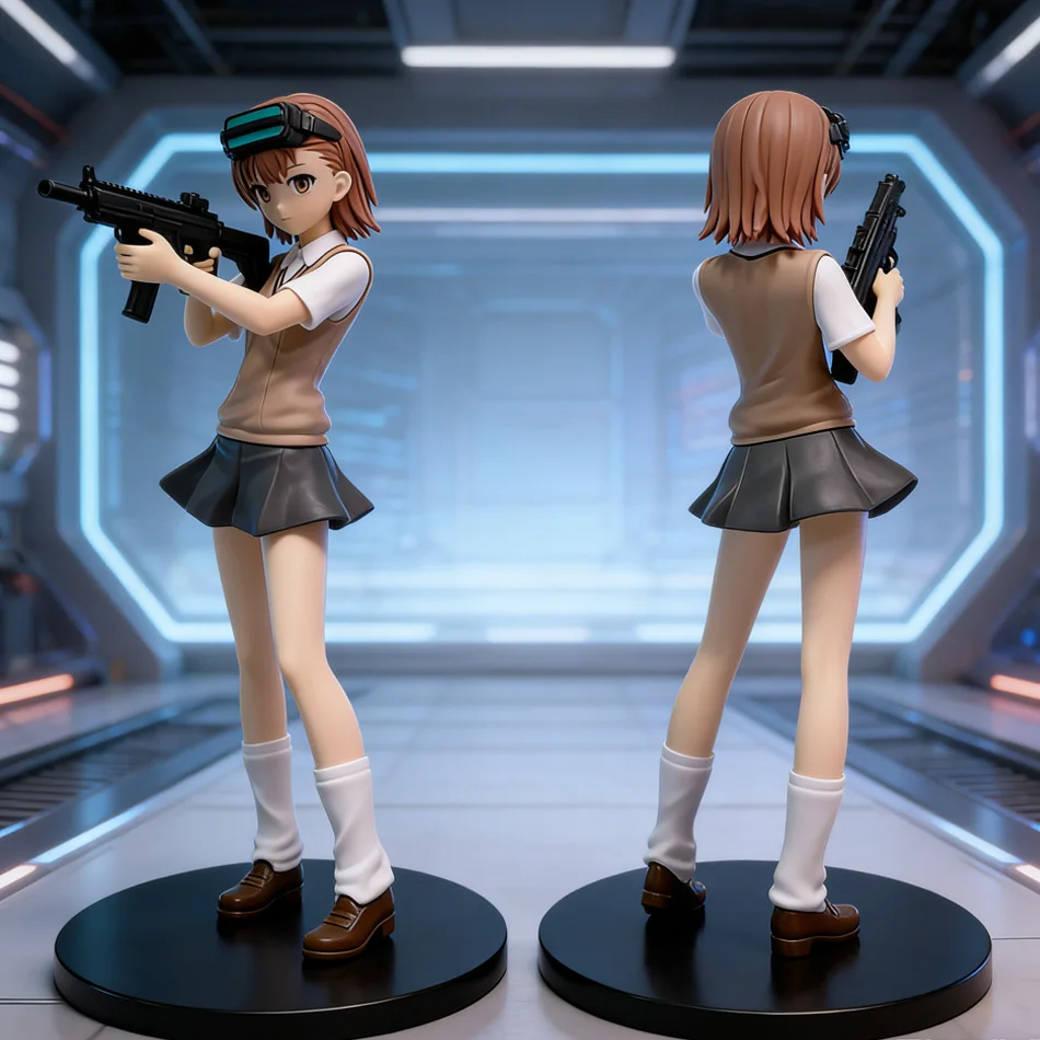 Figura de Misaka Mikoto, Anime A Certain Magical Index, Railgun, Figura de Acción de PVC, Modelo de Anime, Juguete de Colección, Regalo