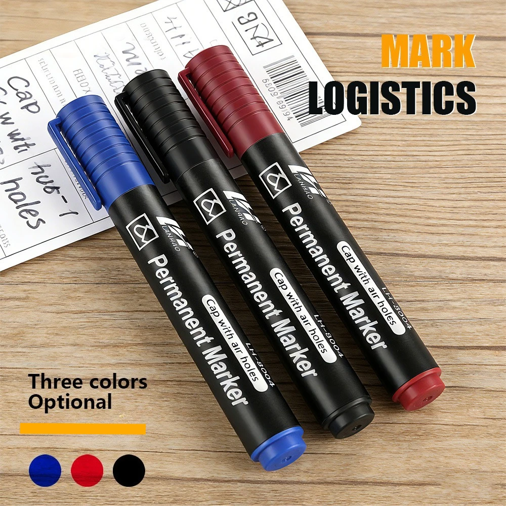 

Набор из 3 маркеров с твердым наконечником 3 мм, несмываемые, удобные, с большим объемом чернил, для художественных работ