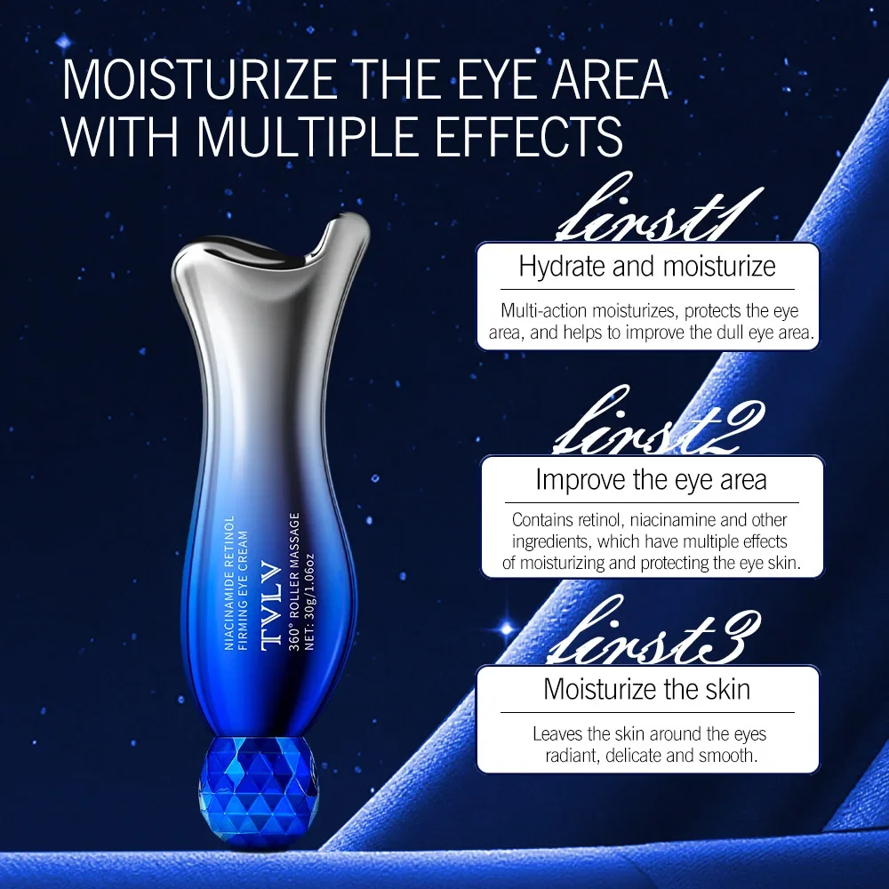 كريم عين TVLV Snake Venom Polypeptide كريم عين مرطب للعناية بالعين كرة ذيل السمكة