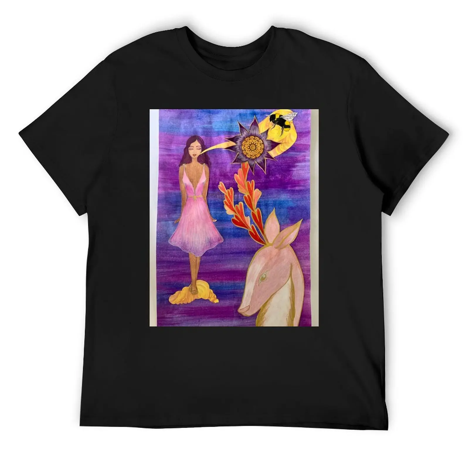 

Sacred geometry song with animals T-Shirt quick-drying topping man t shirt rapper graphic tees mens funny t shirts