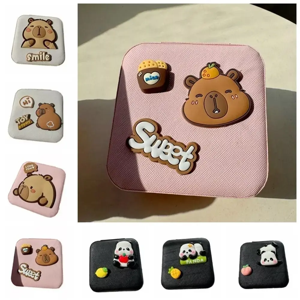 New Cartoon Capybara Jewelry Storage Box Large Capacity Portable Necklace Ring Case Cute Creative Jewelry Display Box