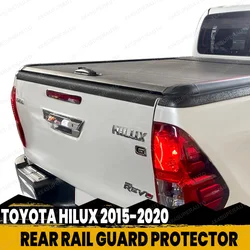 Rear Bed Tailgate Cover Protector Trim For TOYOTA HILUX REVO ROCCO 2015-2020 Double Cab Rail Guard Cap Car Accessories