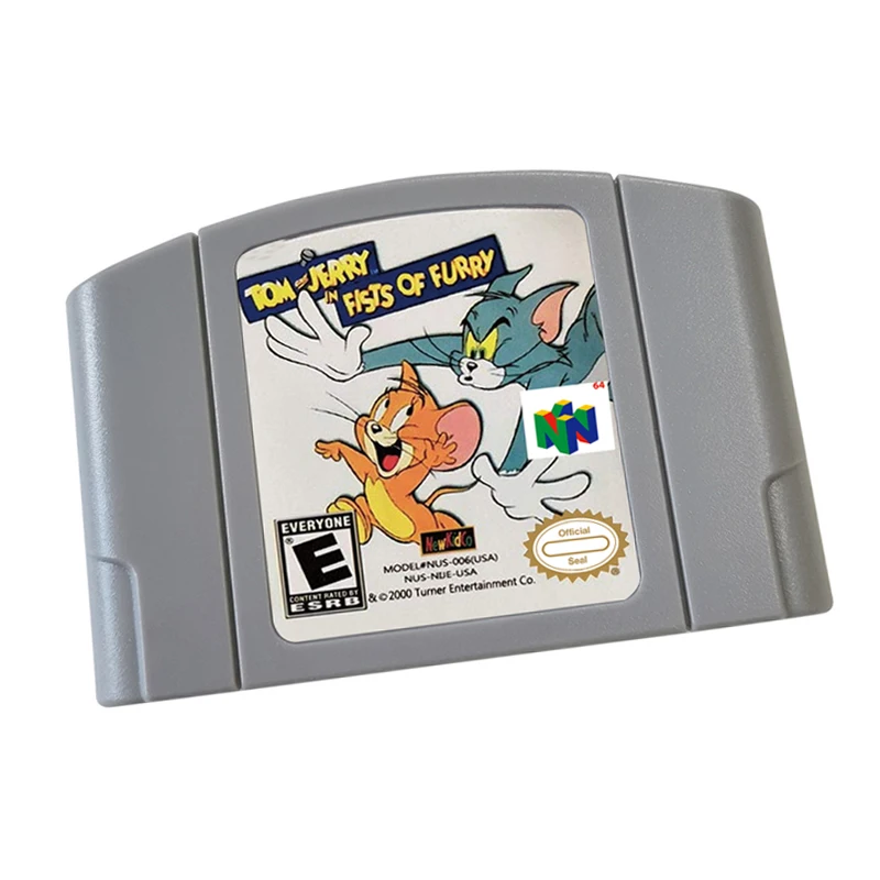 N64 games Cartridge -Tom & Jerry in Fists Of Furry NTSC  And PAL Version Retro Games reconstructed