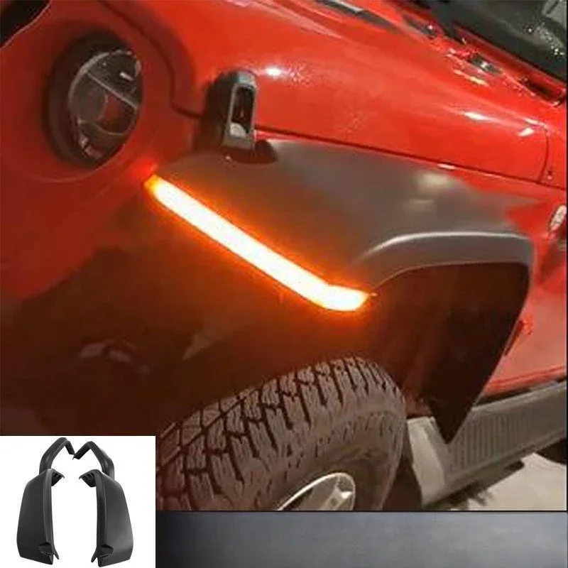 Wrangler modified high wheel eyebrow with light front and rear wheel widening ABS guard JL2018 +, JL1164